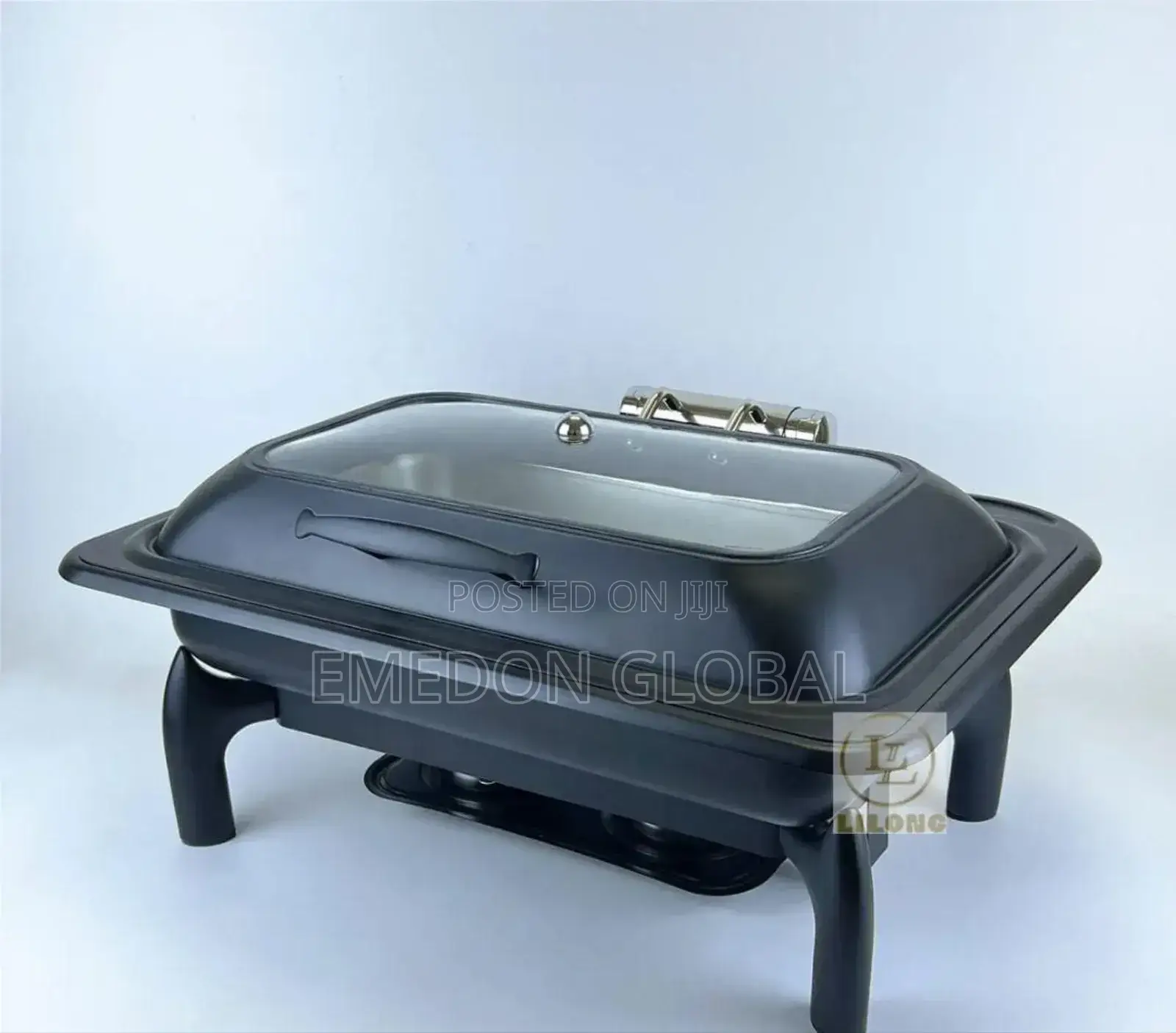 Top Notch Luxury Black Chaffing Dish Double Pan