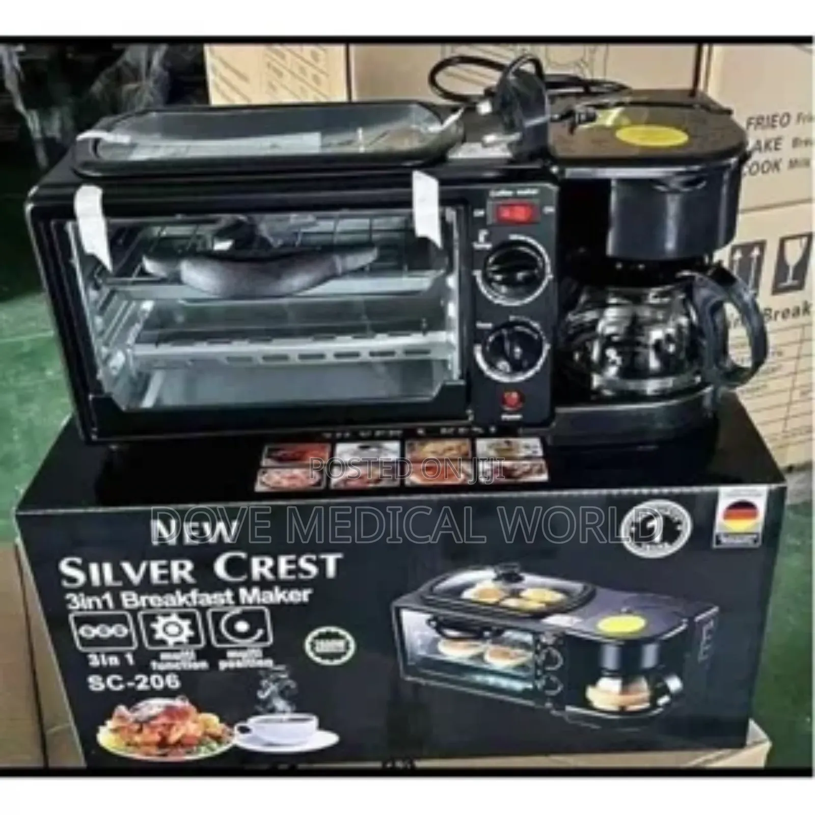 Silver Crest 3 in 1 Breakfast Maker |Sc-206