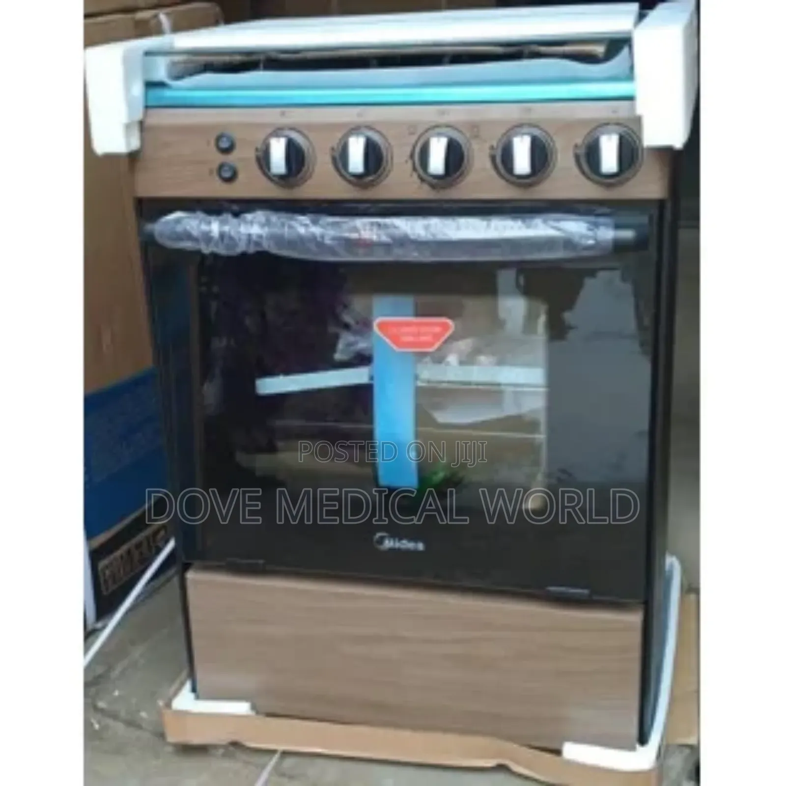 Midea 60*60cm Wood Finish 4 Burner Gas Cooker With Auto