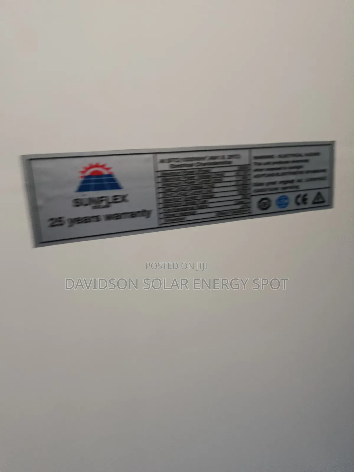 550watt Sunflix Solar Panel Halfcourt New One