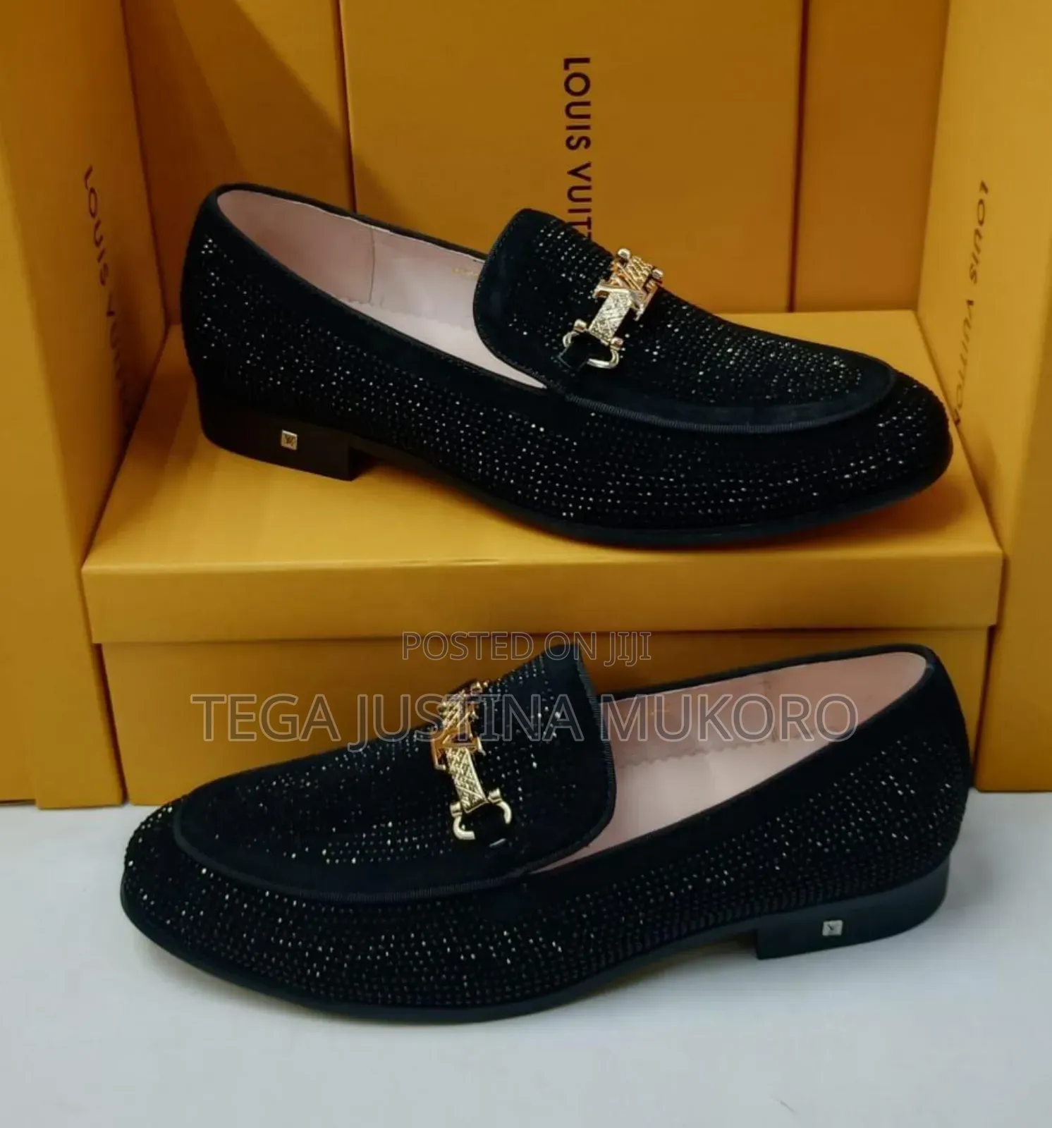 Latest Design Classic Studded Black Flat Shoes