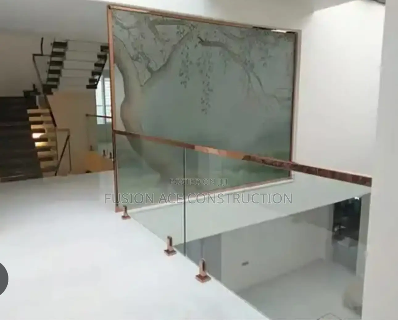 Stairs Glass Handrails and Balcony Handrails