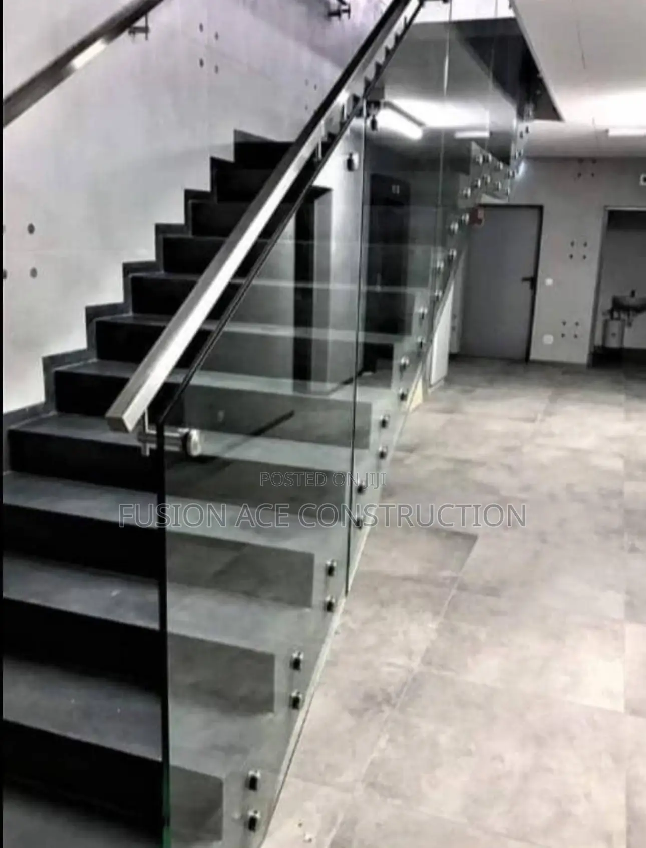 Stairs Glass Handrails and Balcony Handrails