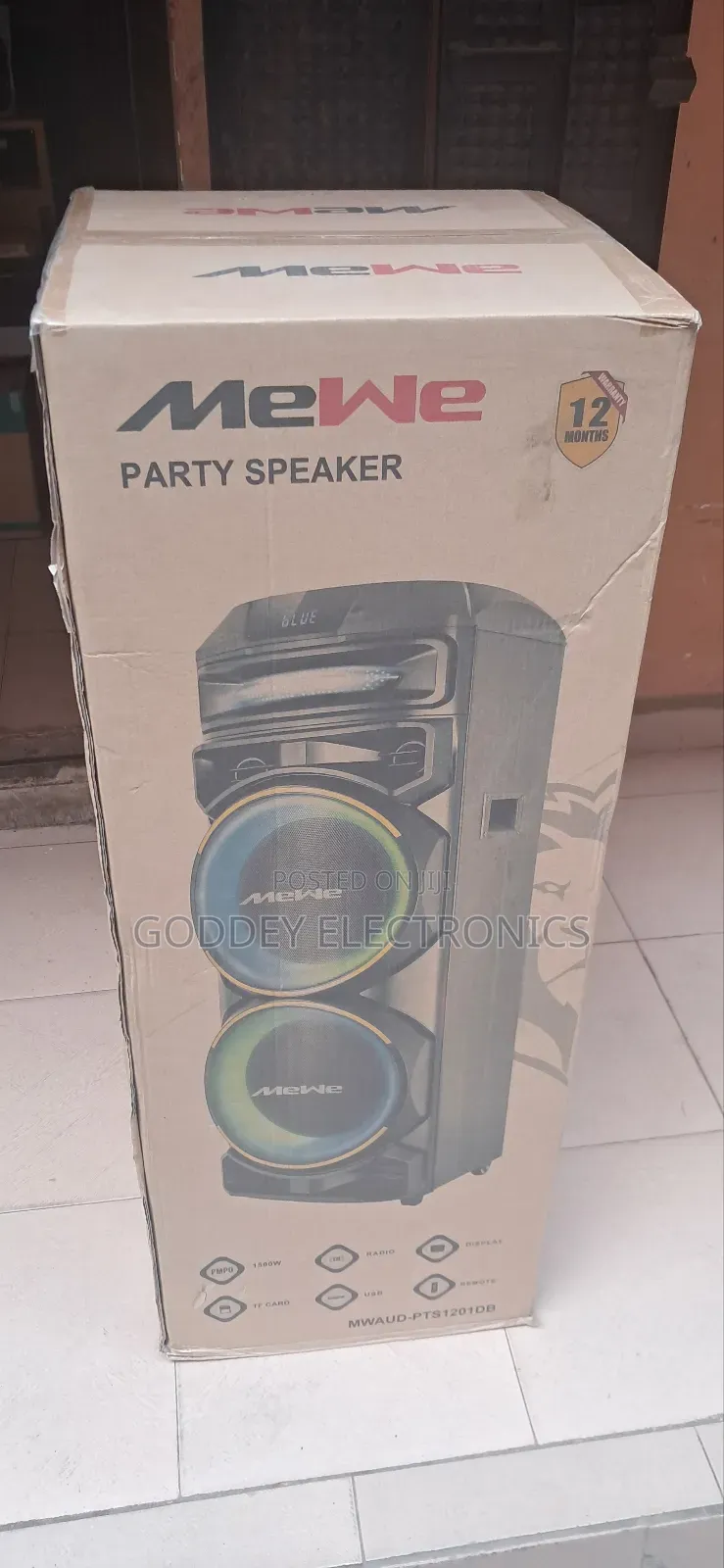 Mewe Rechargeable Party Speaker With Mic 1 Year Warranty