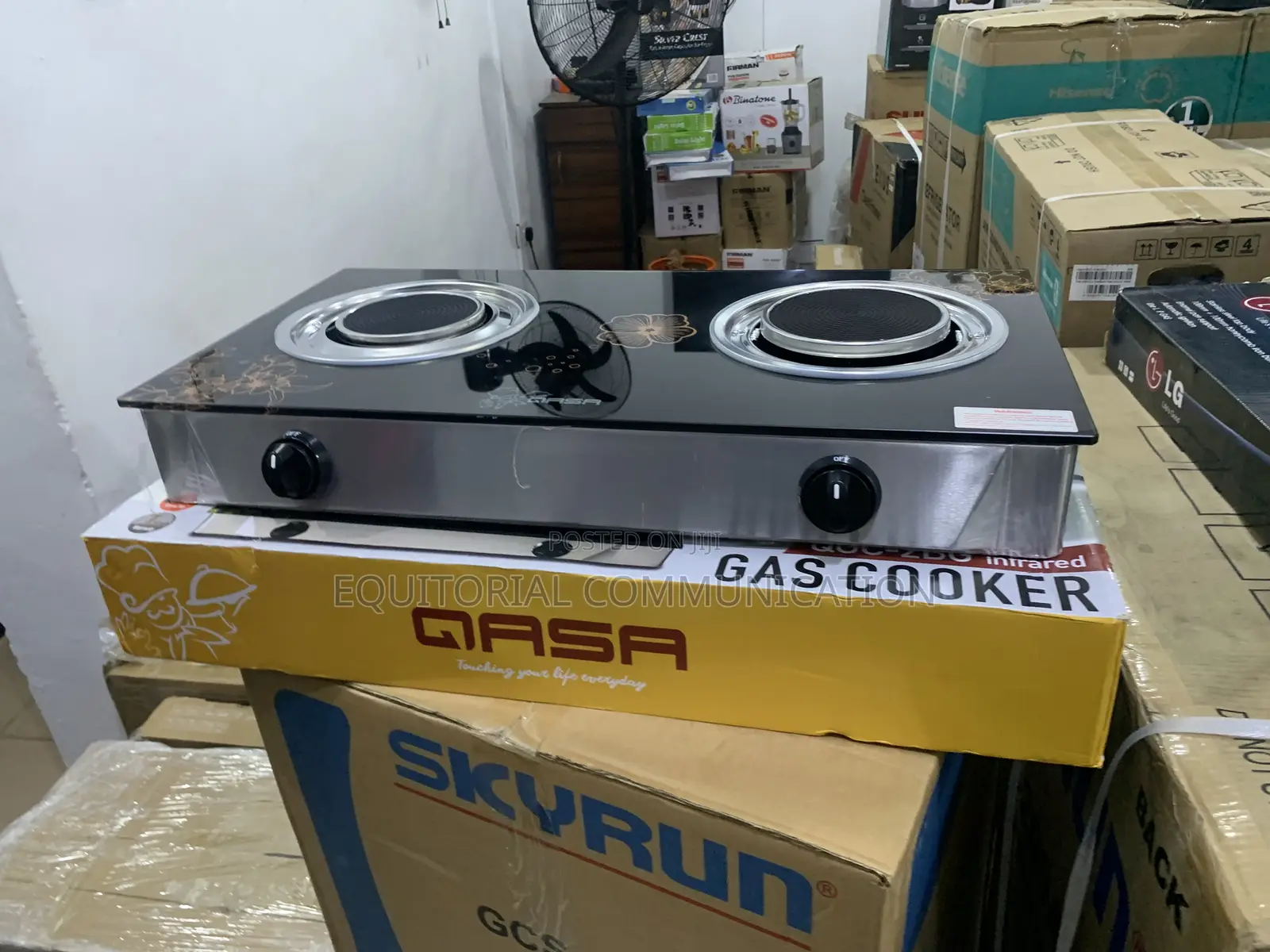 Qasa QGC-2bg Infrared Gas Stove – Fast Heating Double Burner