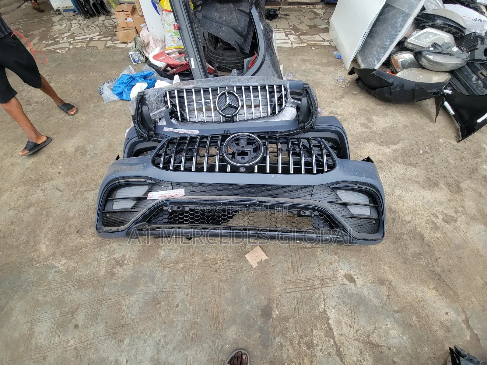 Mercedes-Benz Gle W167 Front Bumper With Grill