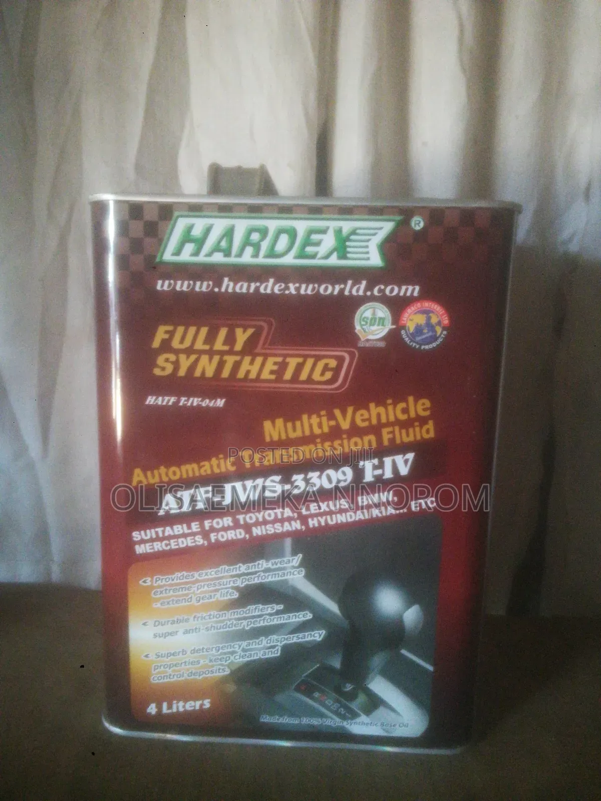 Toyota Ws/Hardex Synthetic Multi Vehicle Gear Oil