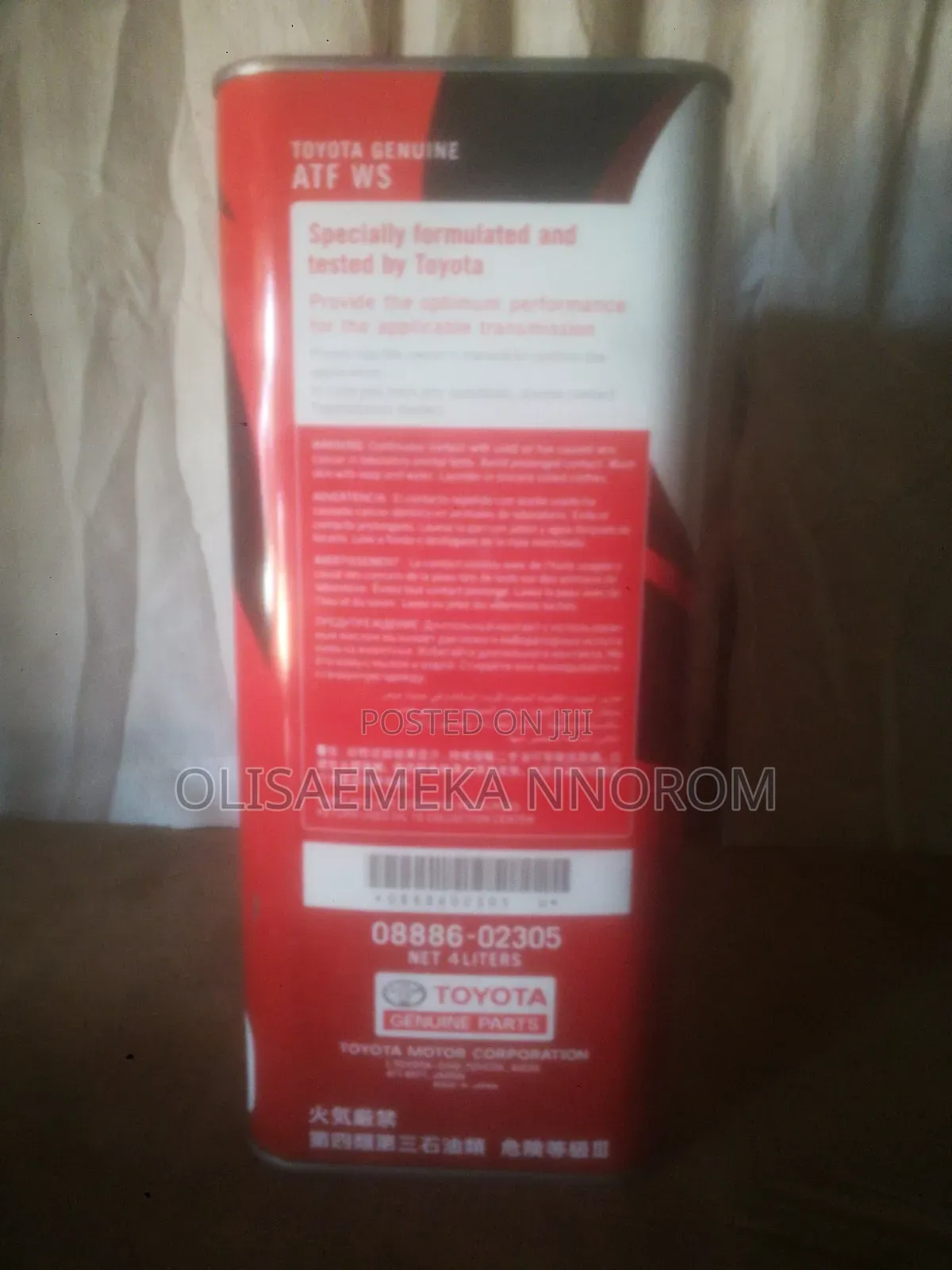 Toyota Ws/Hardex Synthetic Multi Vehicle Gear Oil