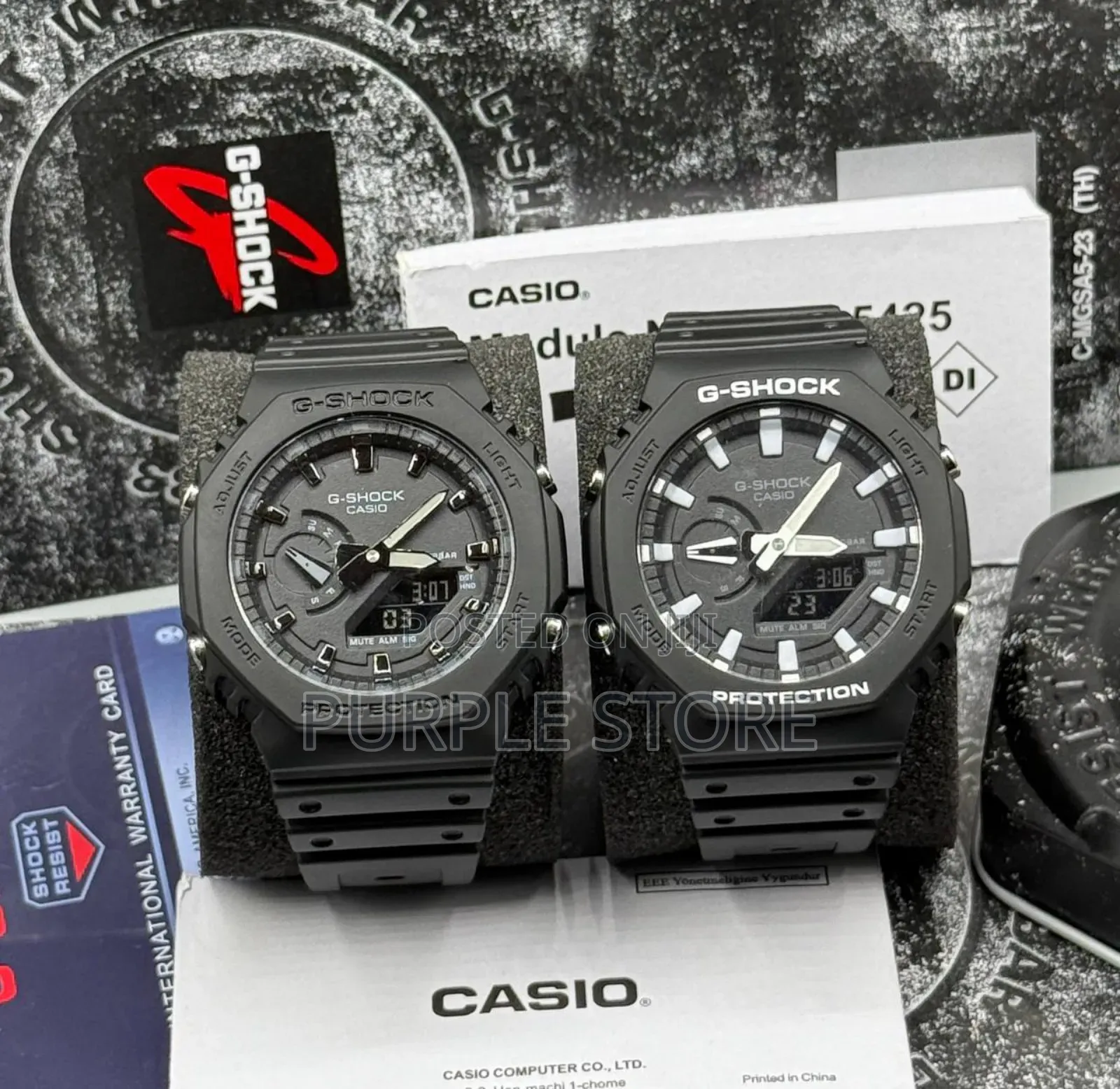 G-Shock Quality Men's Watches Alarm, Digital-and-Analog-Time