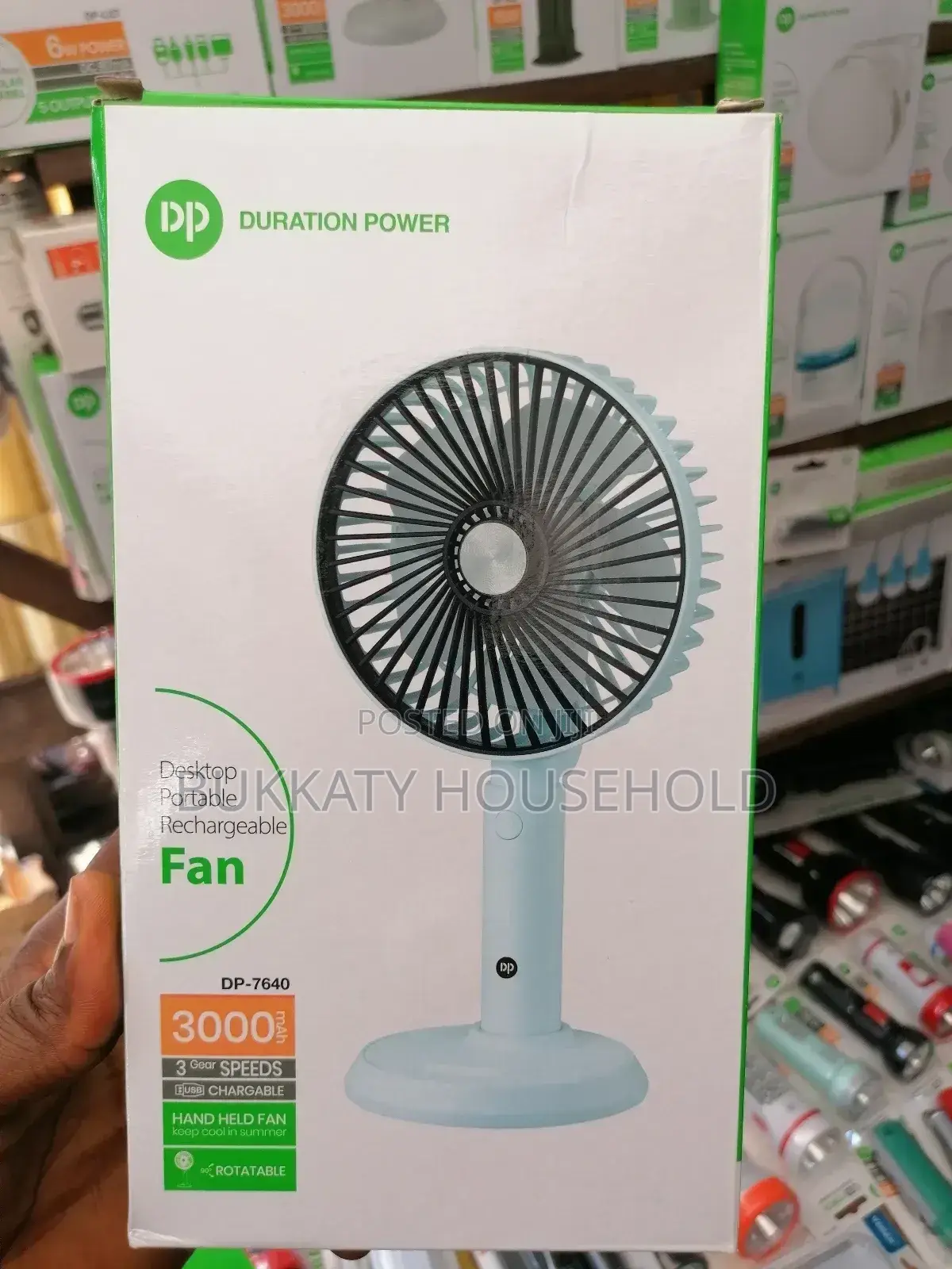 Good Rechargeable Standing and Hand Hand Fan Dp Product