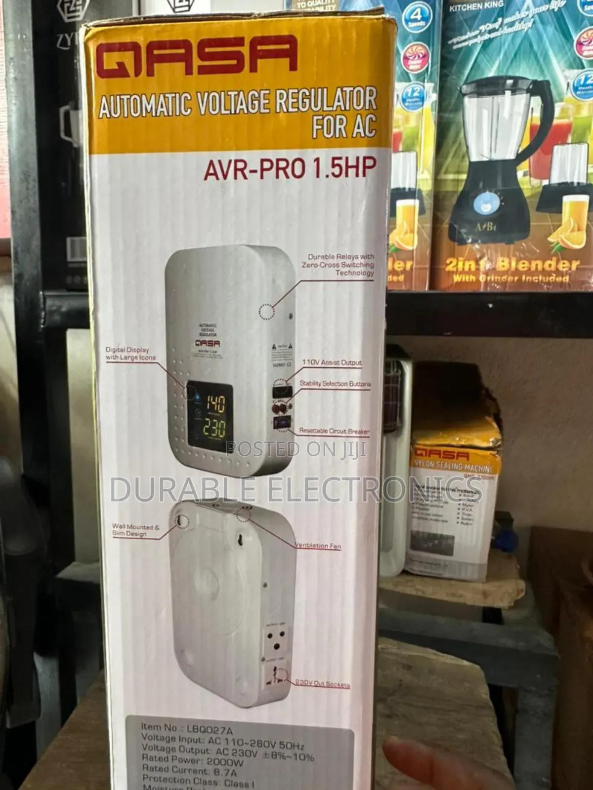 Qasa Automatic Voltage Regulator for AC, 1.5hp