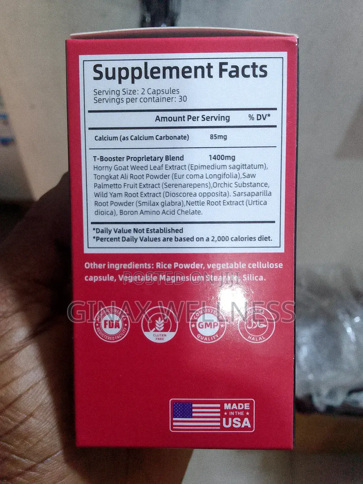 Testosterone Boost Capsules (1400mg)