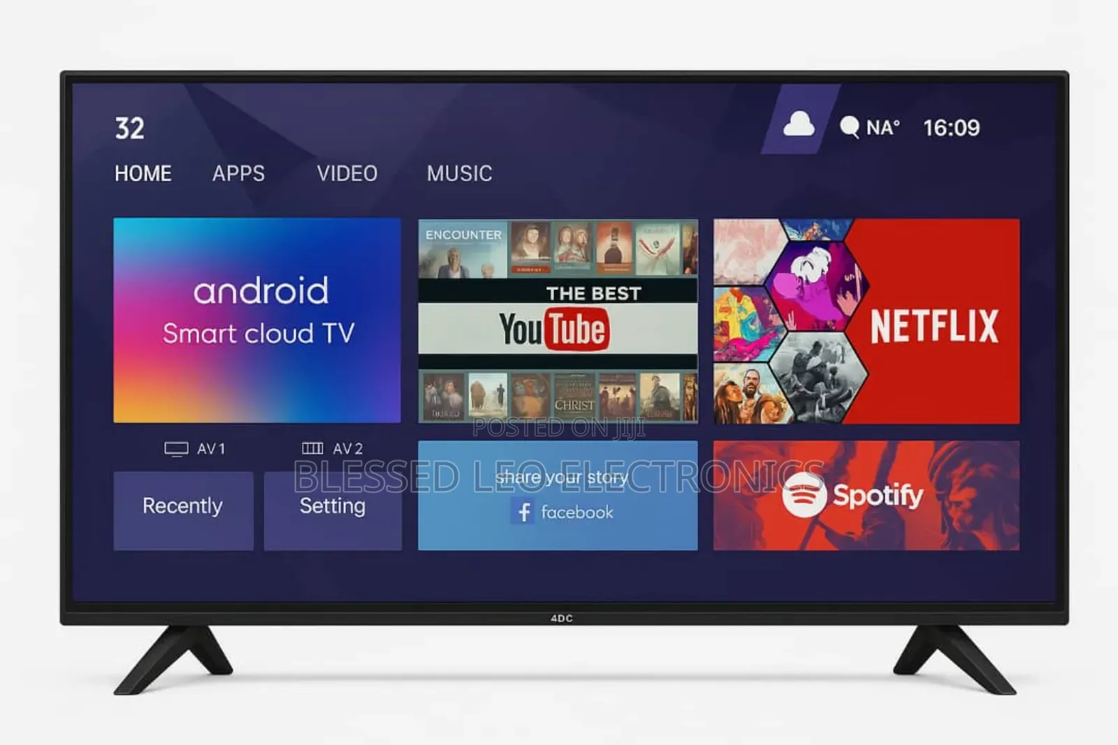 50 Inches Smart Tv With Inbuilt Bluetooth Netflix Youtube and More