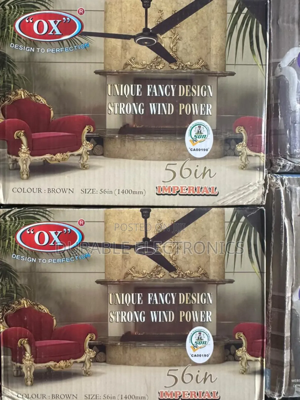 Ox Ceiling Fan 56 Inches Long Blade