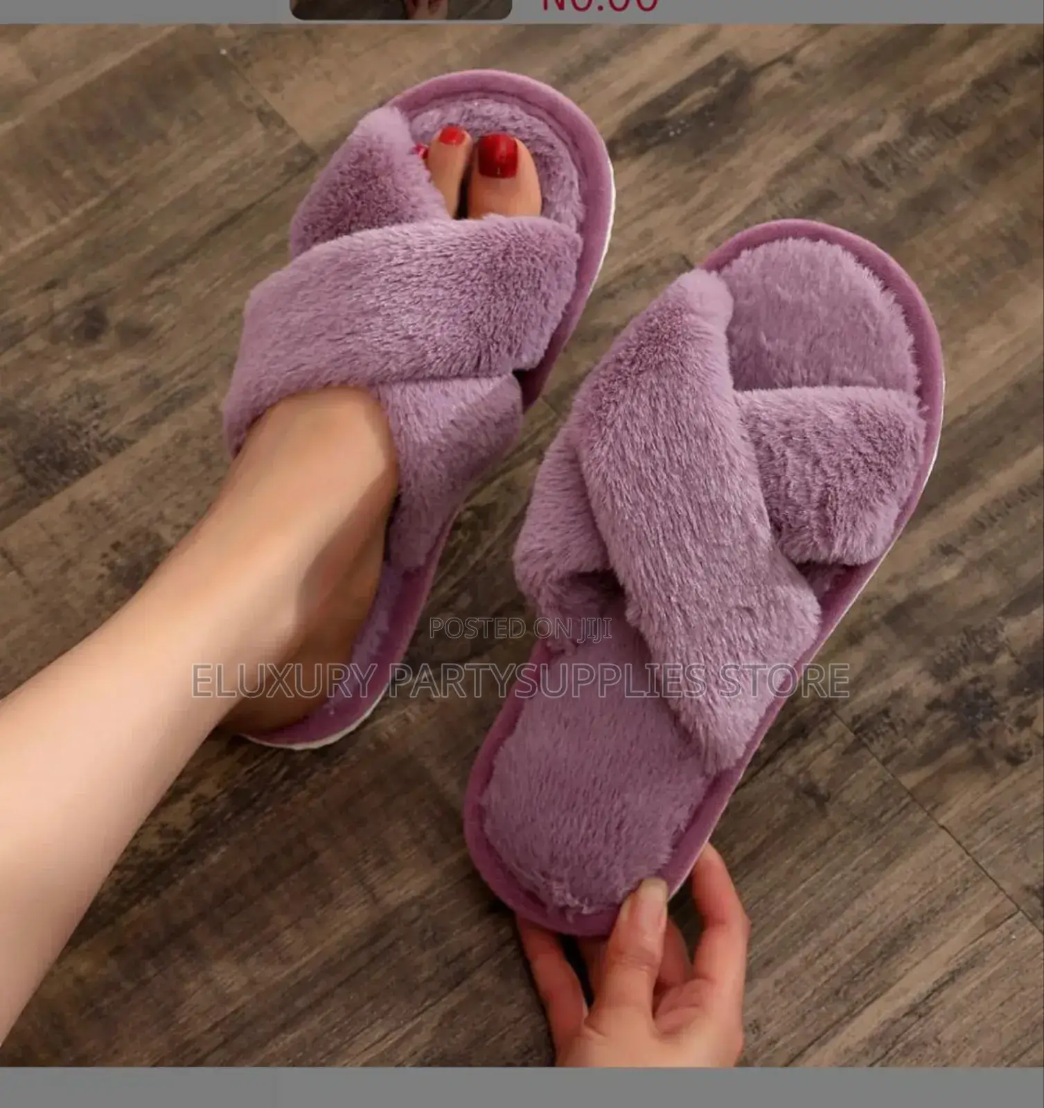 Fur Bridal Slippers / Fur Room Slippers