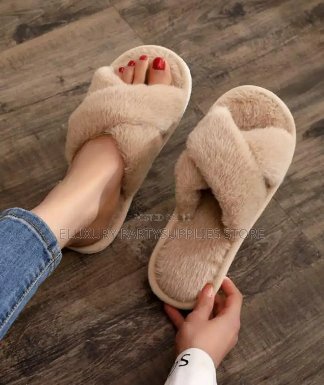 Fur Bridal Slippers / Fur Room Slippers