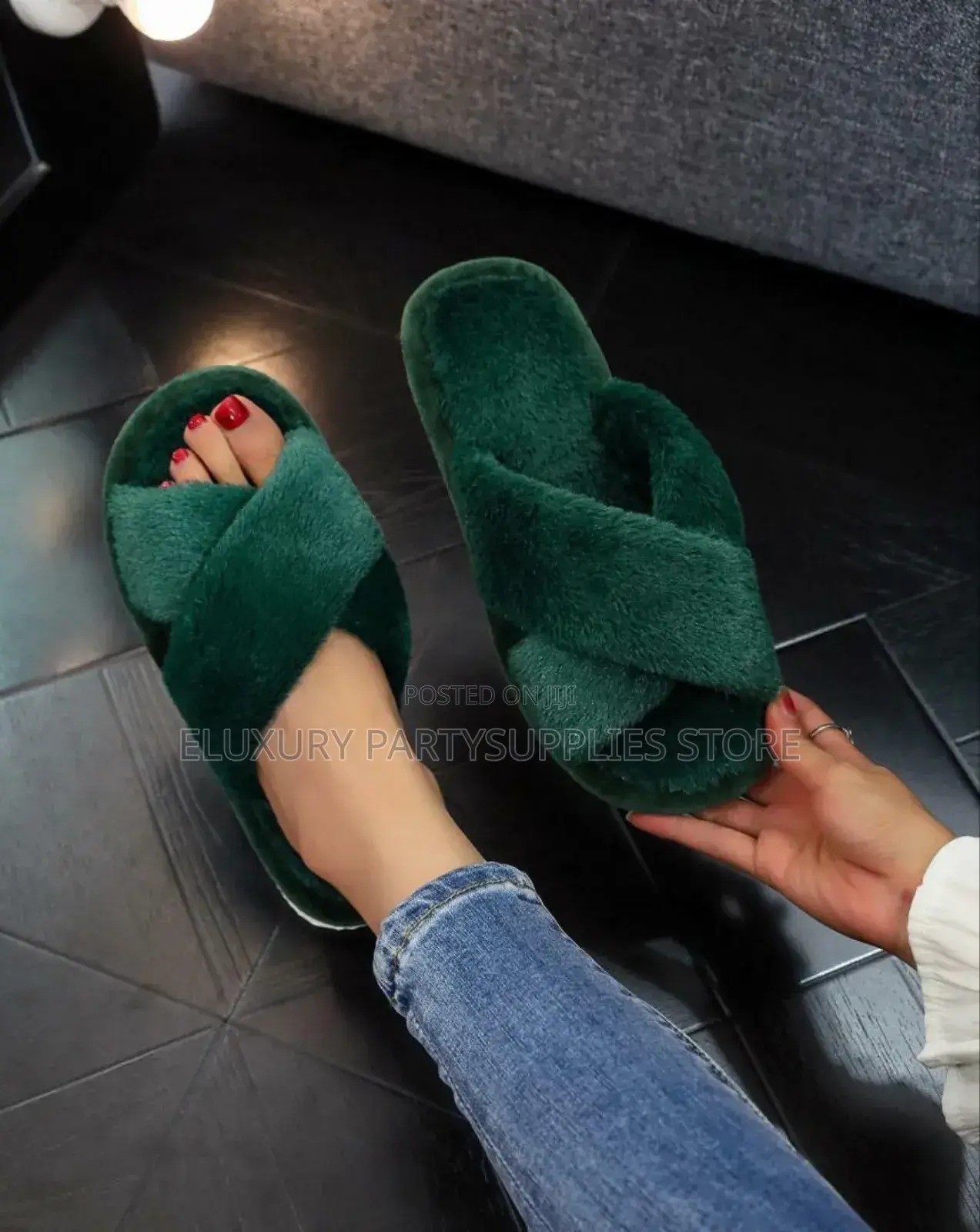 Fur Bridal Slippers / Fur Room Slippers