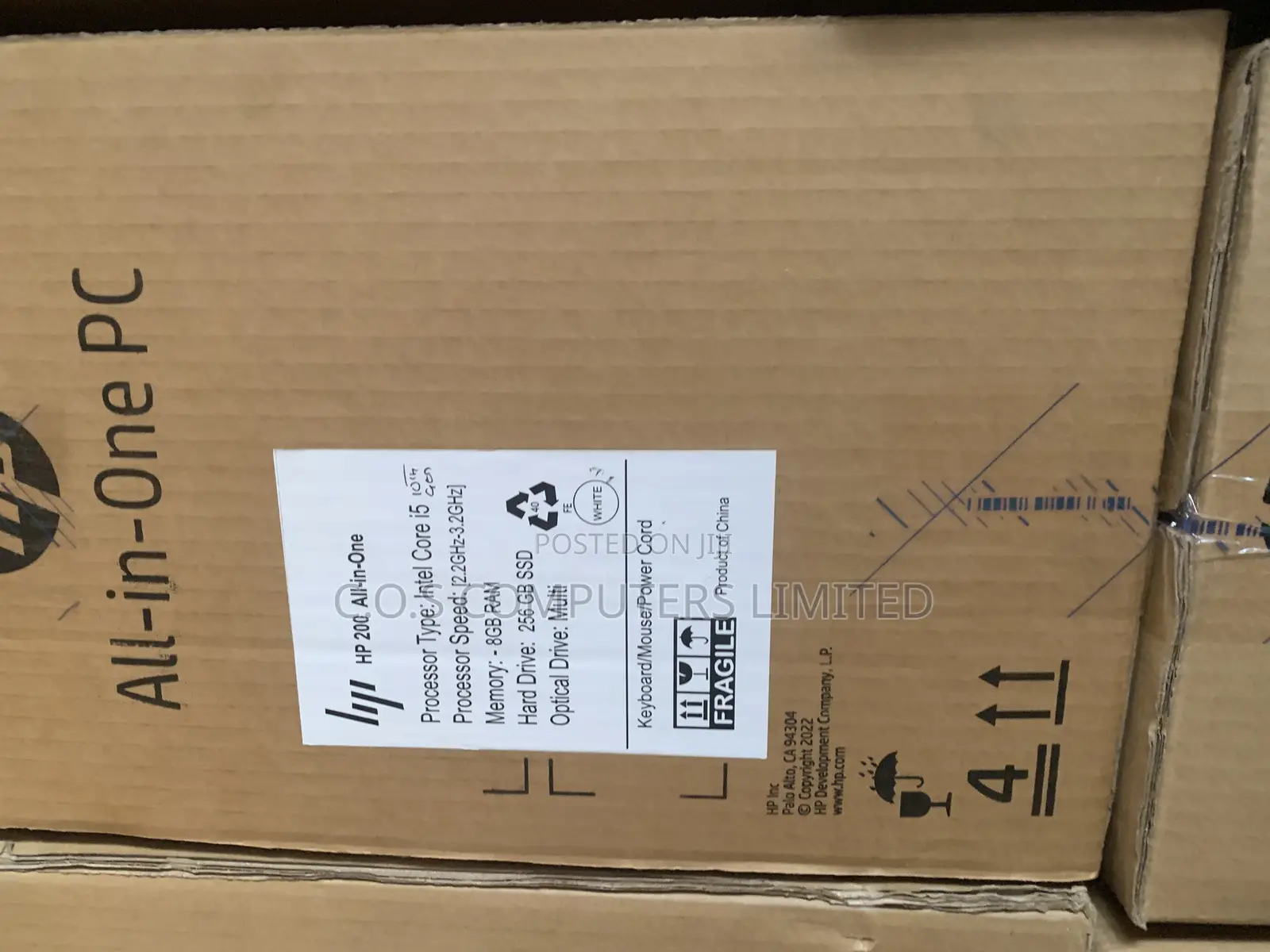 New Desktop Computer HP 200 G4 8GB Intel Core i5 SSD 256GB