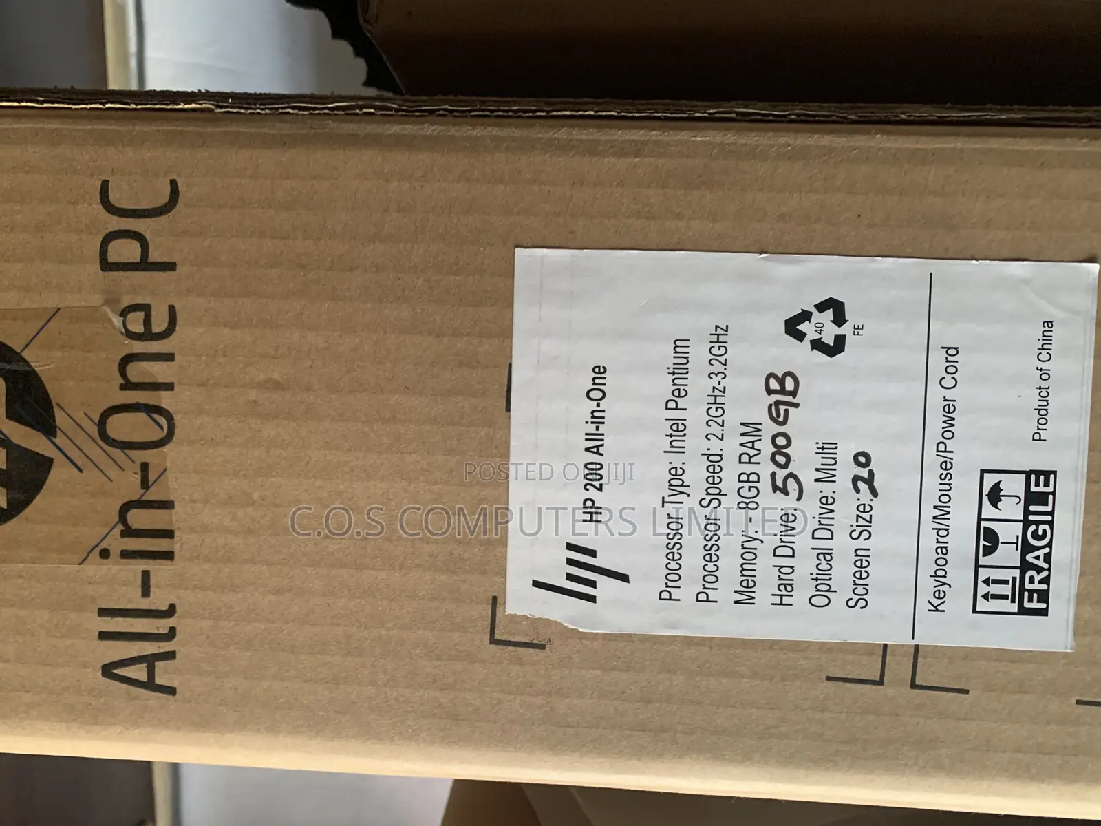 New Desktop Computer HP 200 G4 8GB Intel Pentium SSD 500GB