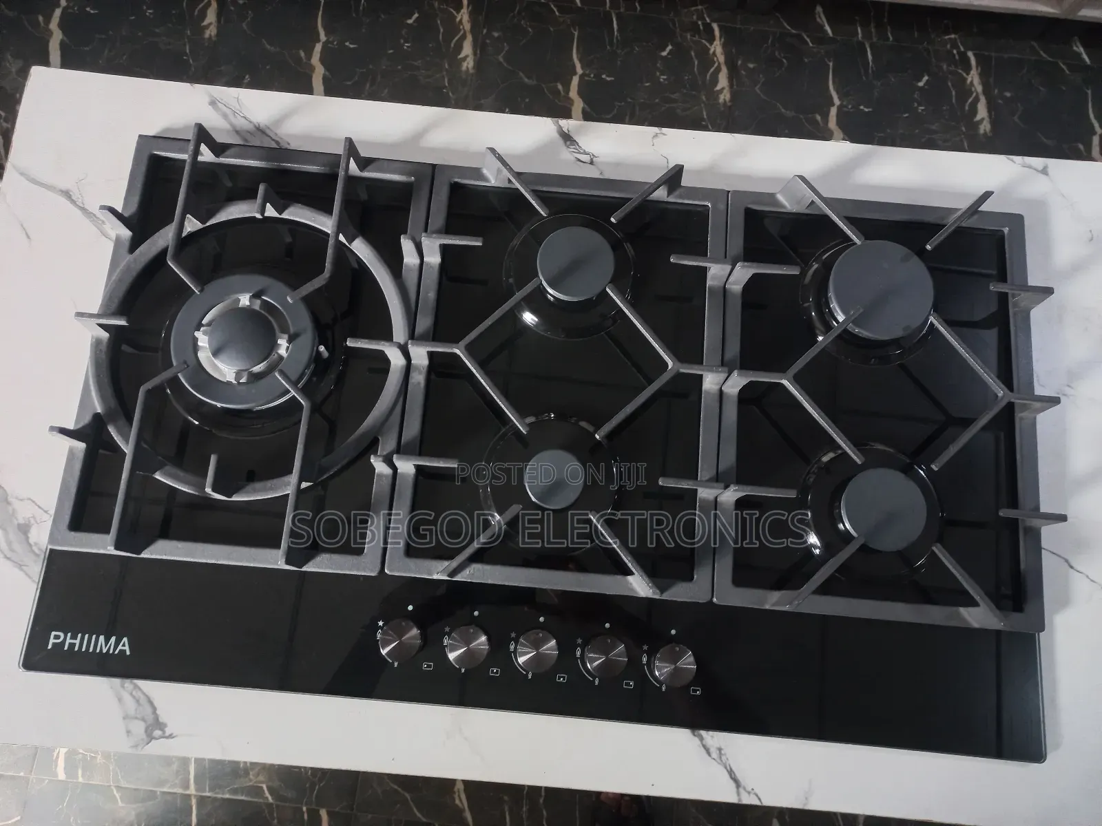 Original Phiima 5 Burner Built-in Gas Cooker Hob 60x90cm