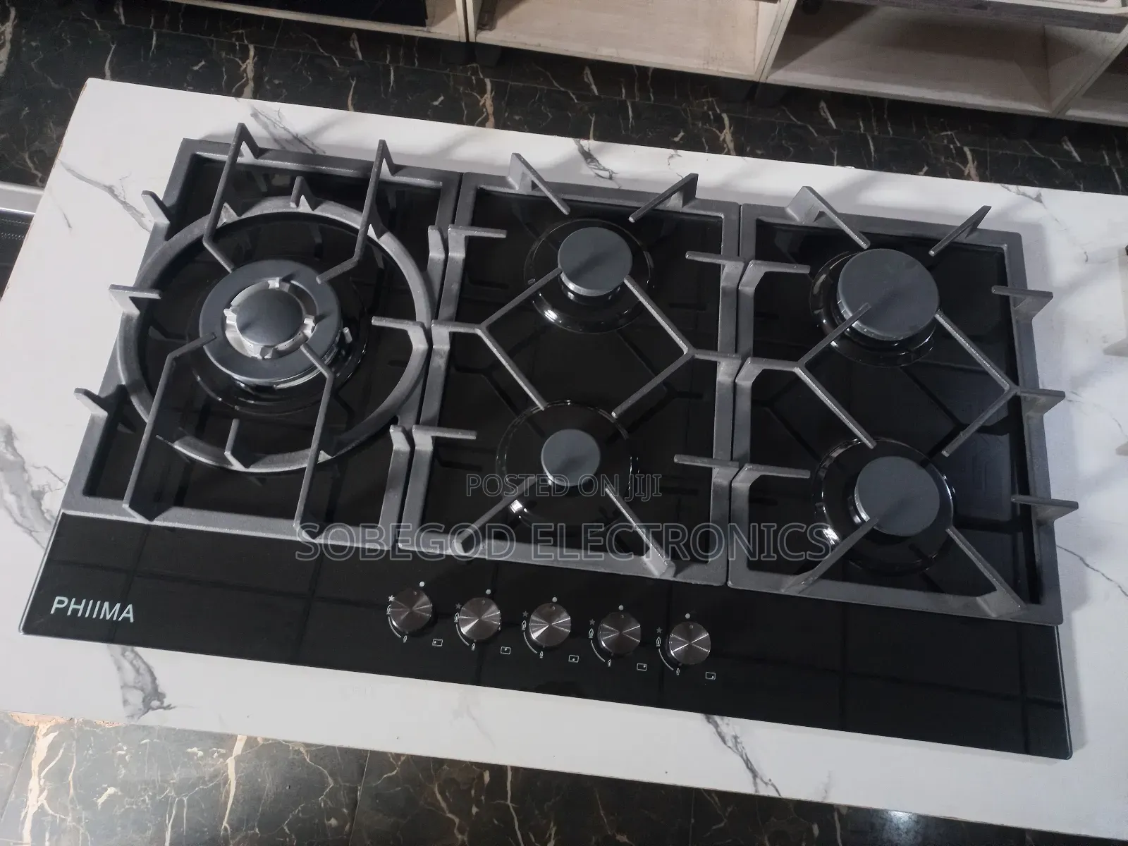 Original Phiima 5 Burner Built-in Gas Cooker Hob 60x90cm