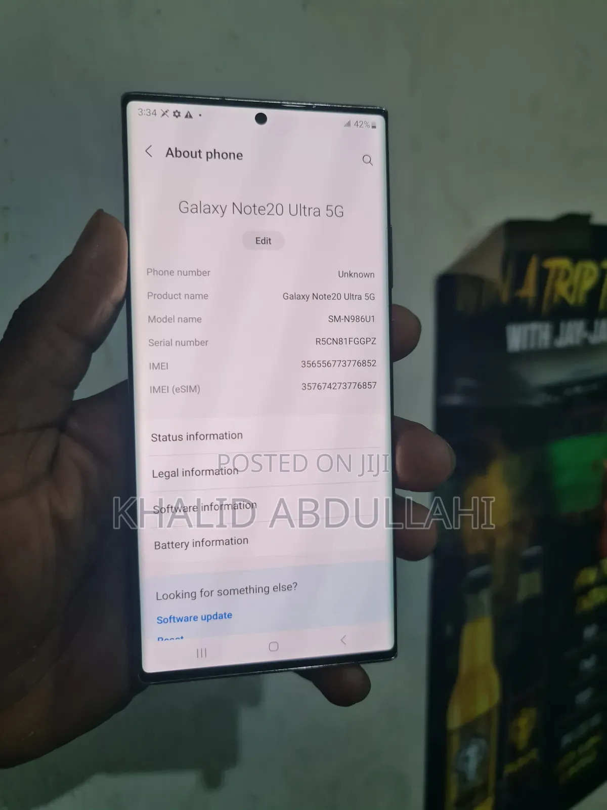 Samsung Galaxy Note 20 Ultra 5G 128 GB Gold