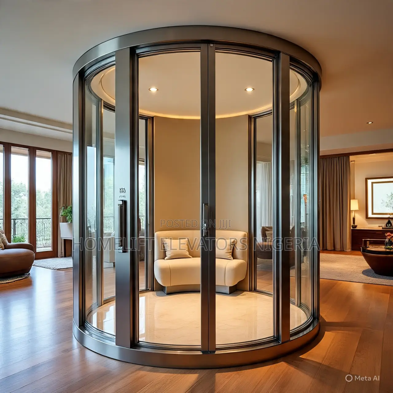 Luxury Round Home Lift