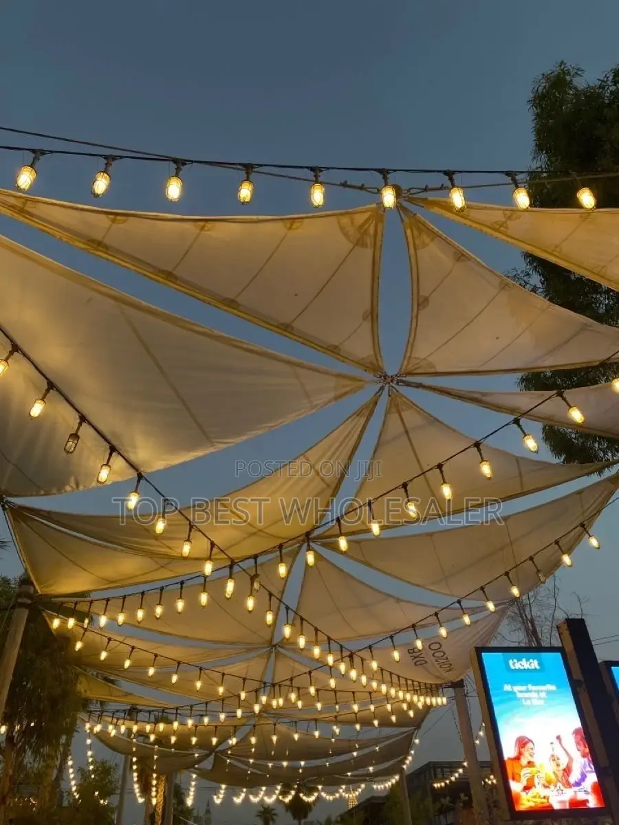 String Light Lampholder 10meter 20lampholder Complete With Bulb
