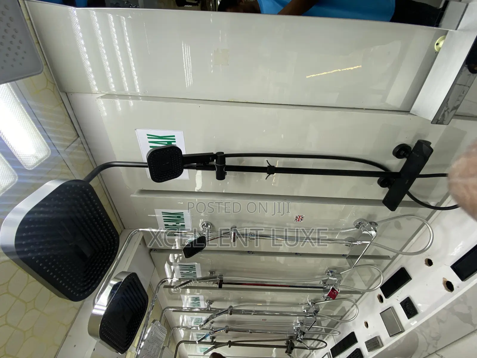 England Masters Shower Mixer Set. Available in Chrome and Black
