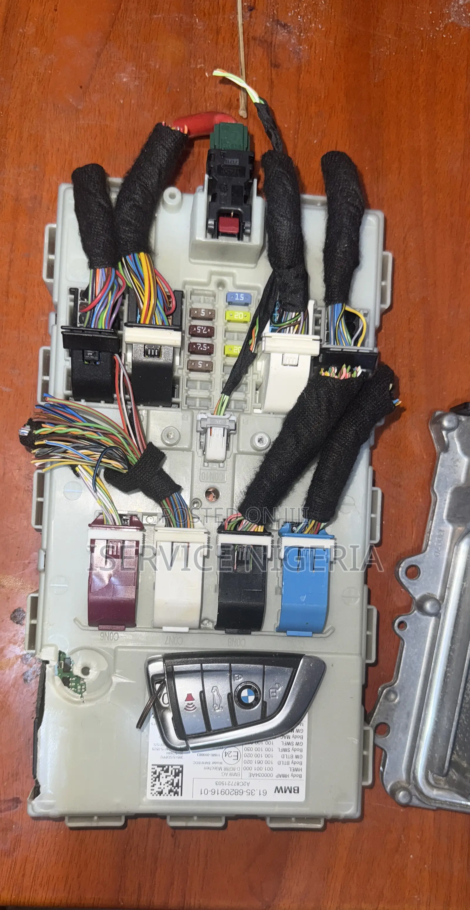 2016-2019 BMW 750 G11 G12 Engine Starting Computer With Keys