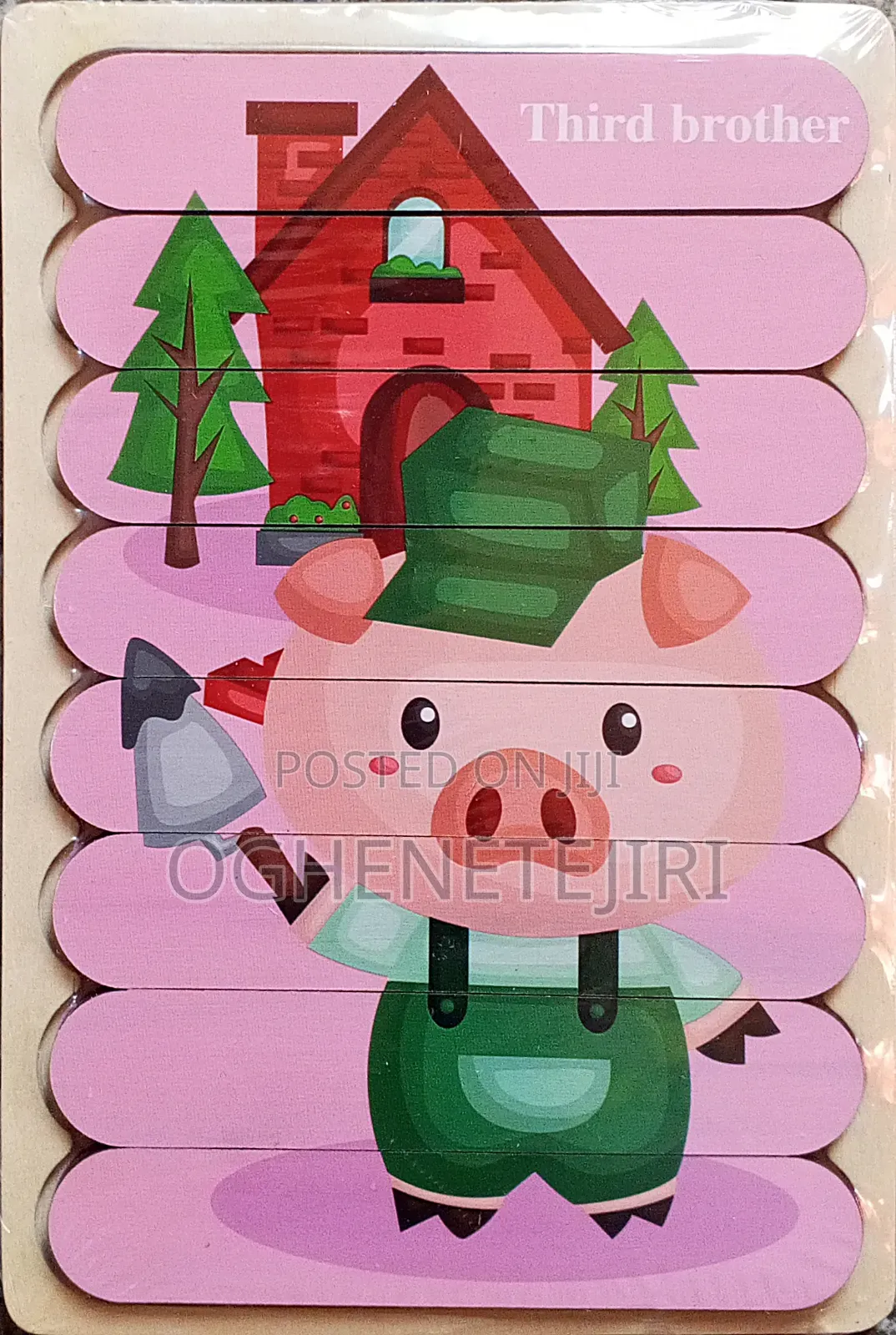 Wooden Double-Sided Toddler Puzzle (Age 2+)