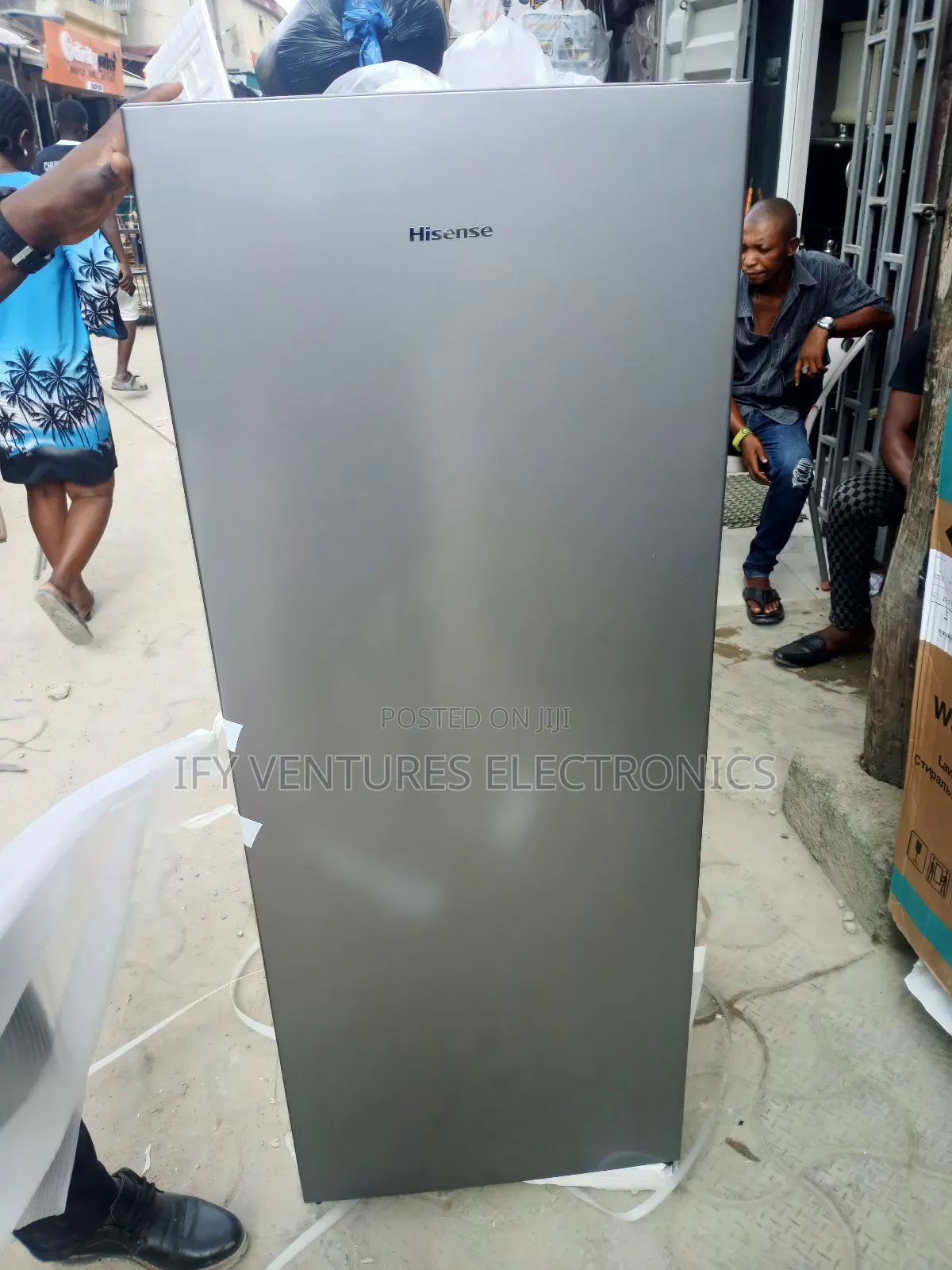 6 Steps Hisense Upright Standing Freezer, Ice Maker Freezer.