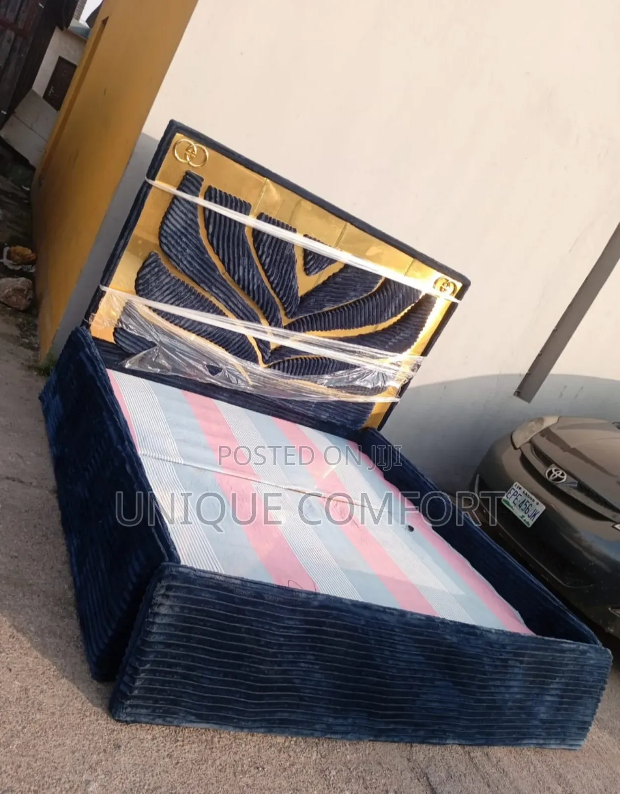 Brand New Top Quality Modern Design 6 by 6 Upholstered Bedframe