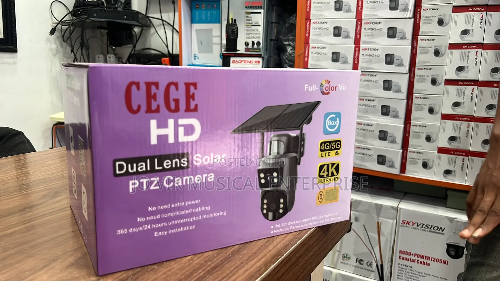 Dual Lens Solar PTZ Camera
