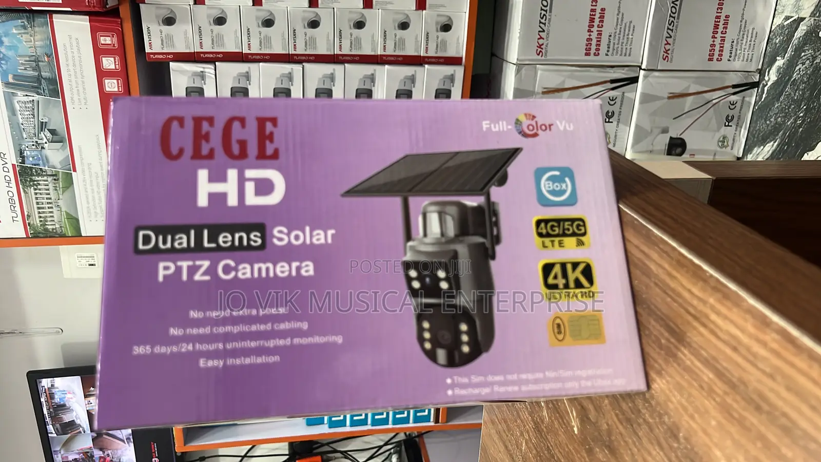 Dual Lens Solar PTZ Camera