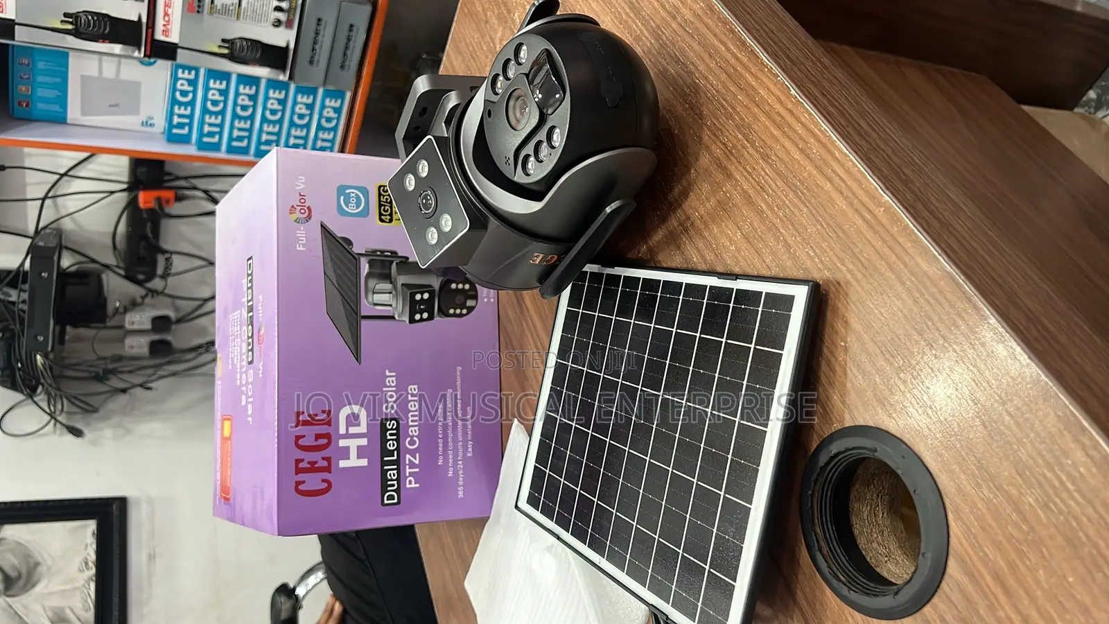 Dual Lens Solar PTZ Camera