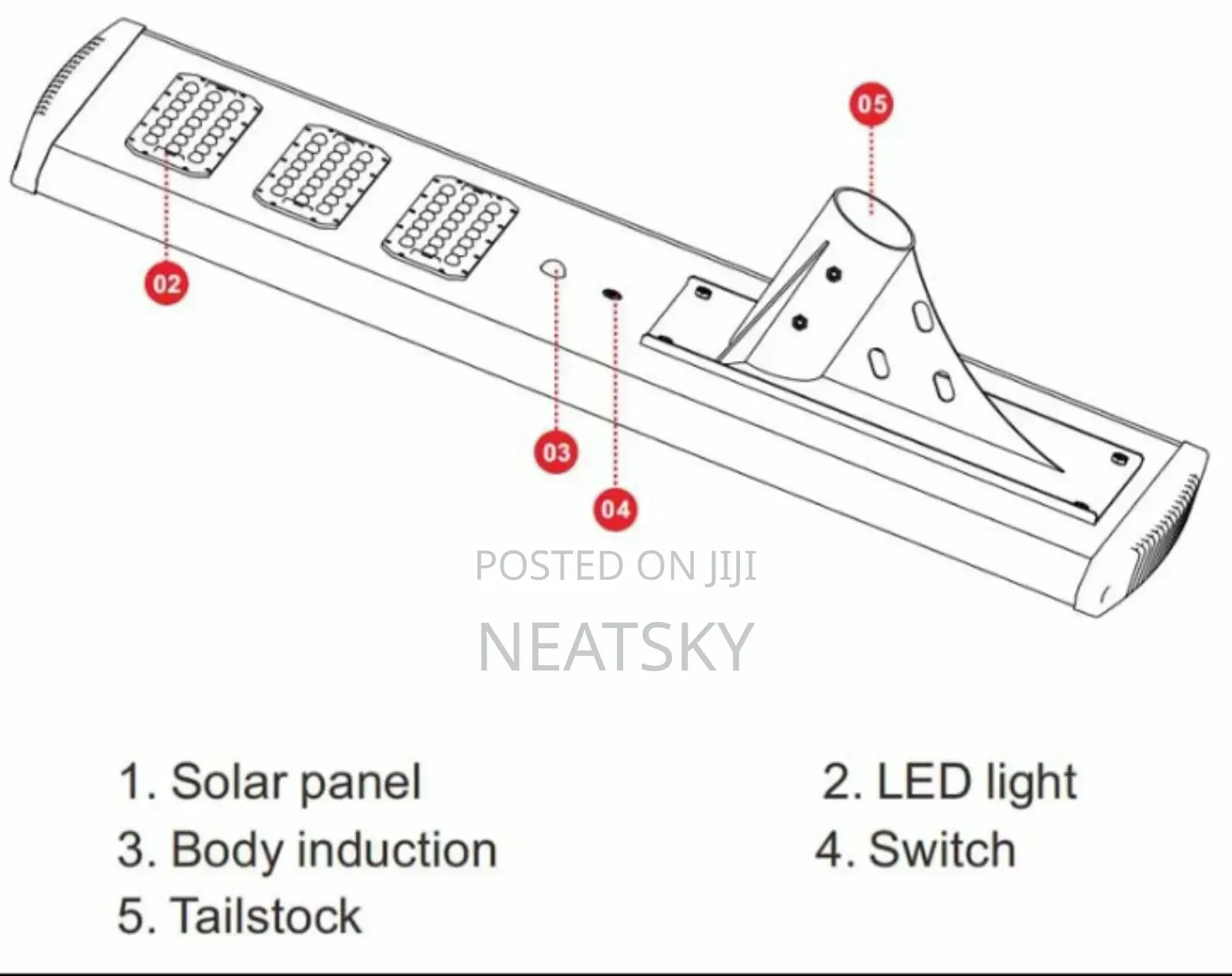 P2-60w All-in-one Solar Street Light