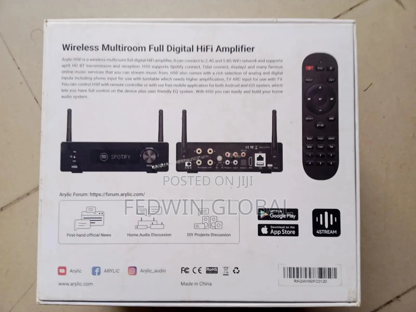 Arylic Wireless Multi Room Full Digital Amplifier H50