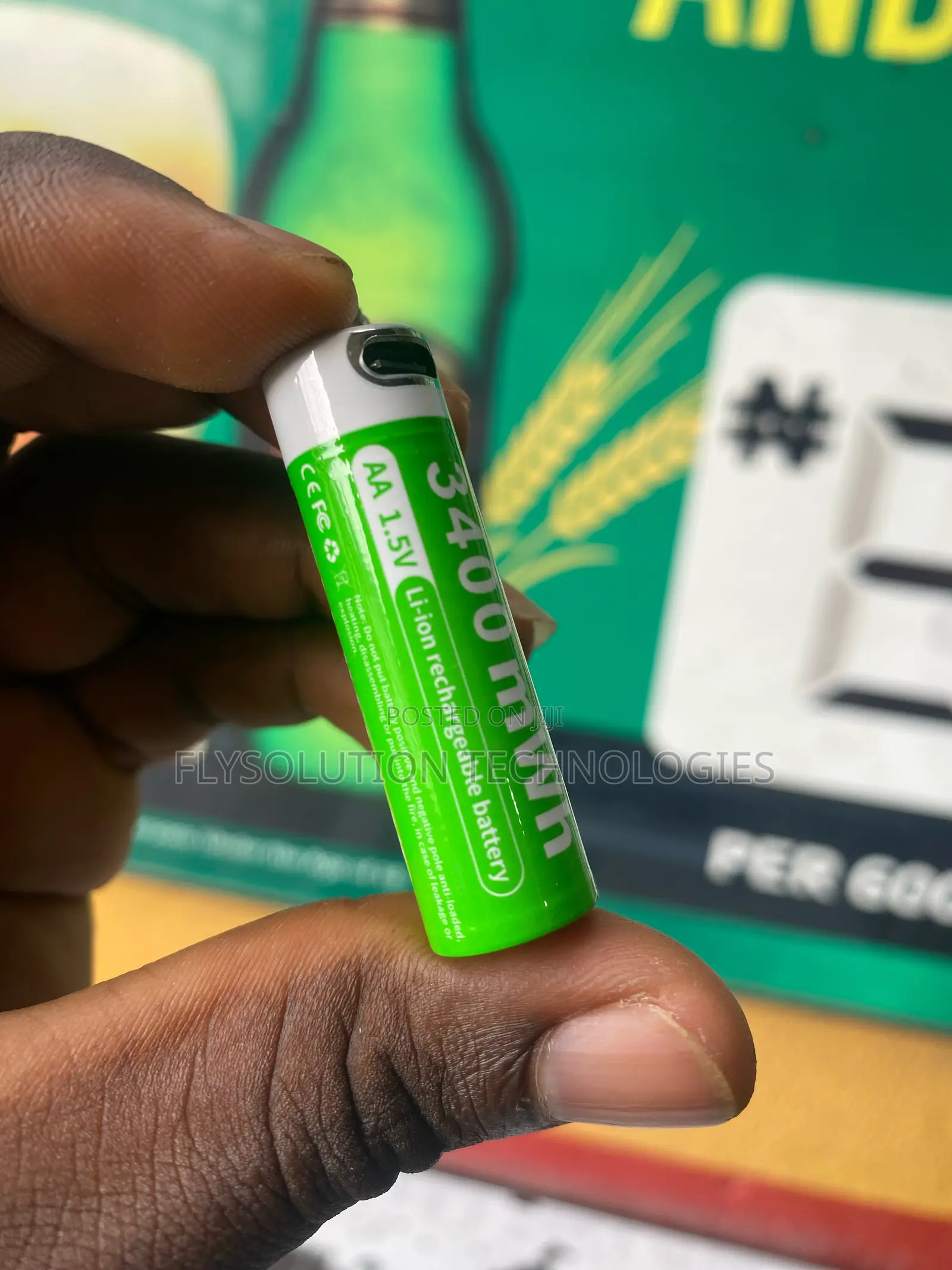 1pc Rechargeable Aa Lithium Battery Double Aa 1.5v Usb-C Type-C