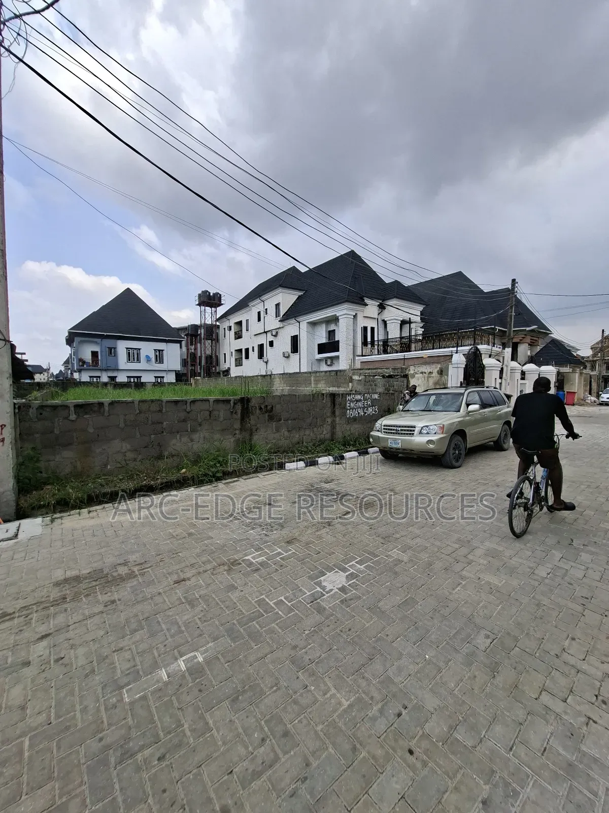 Dry Land With Foundation in an Interlocked Estate