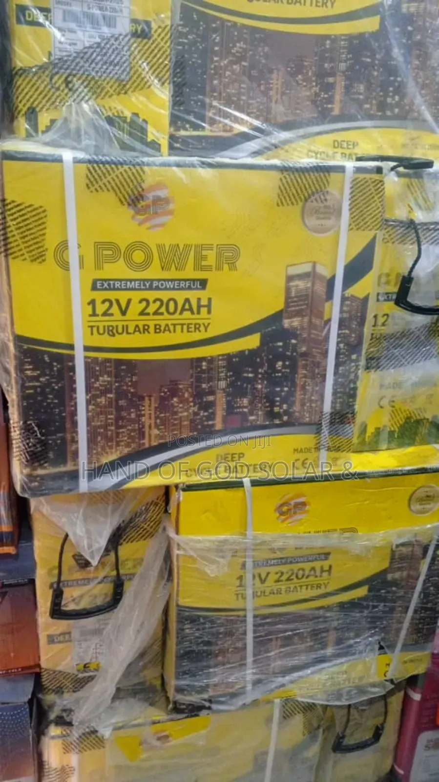 220ah G Power Solar Tall Tubular Battery