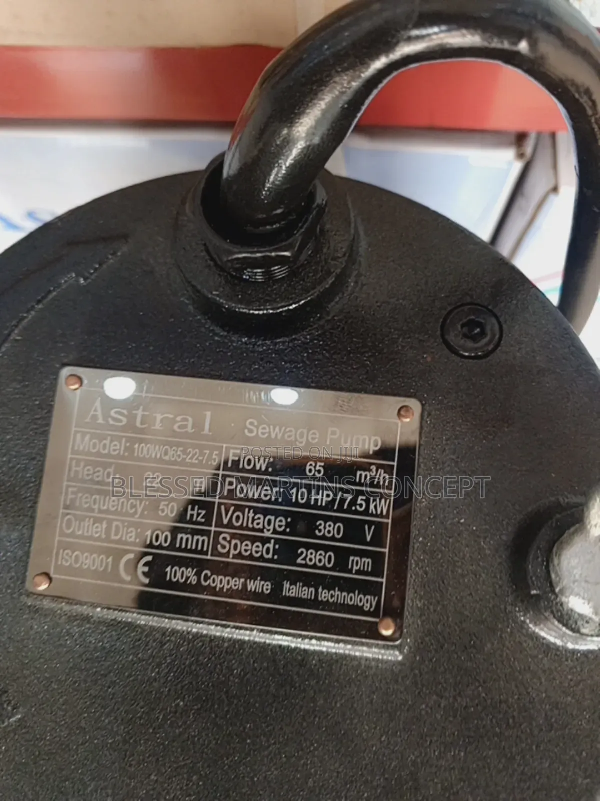 10hp Astral Sewage Industrial Pump