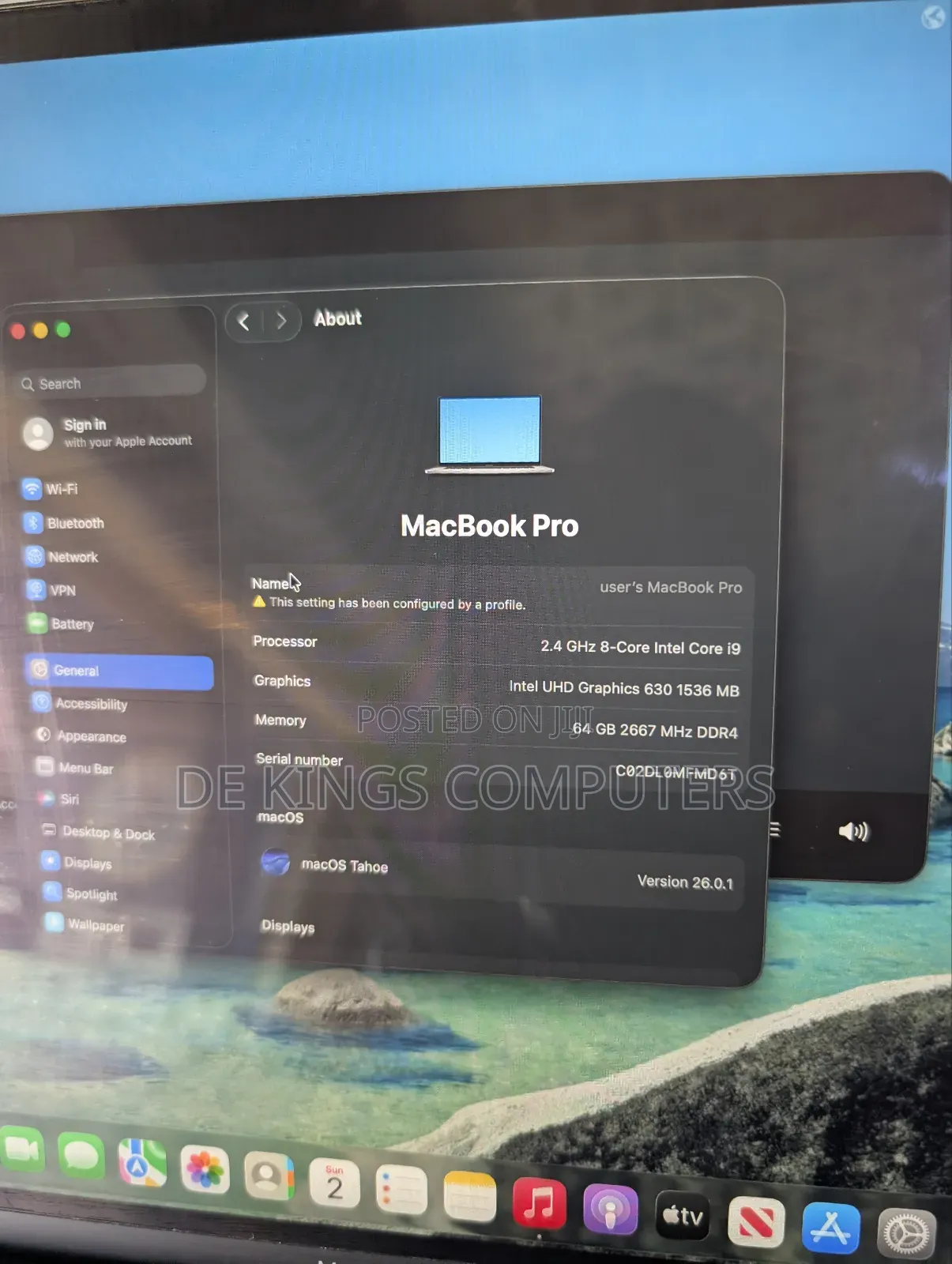 Laptop Apple MacBook Pro 2019 64GB Intel Core i9 SSD 1T