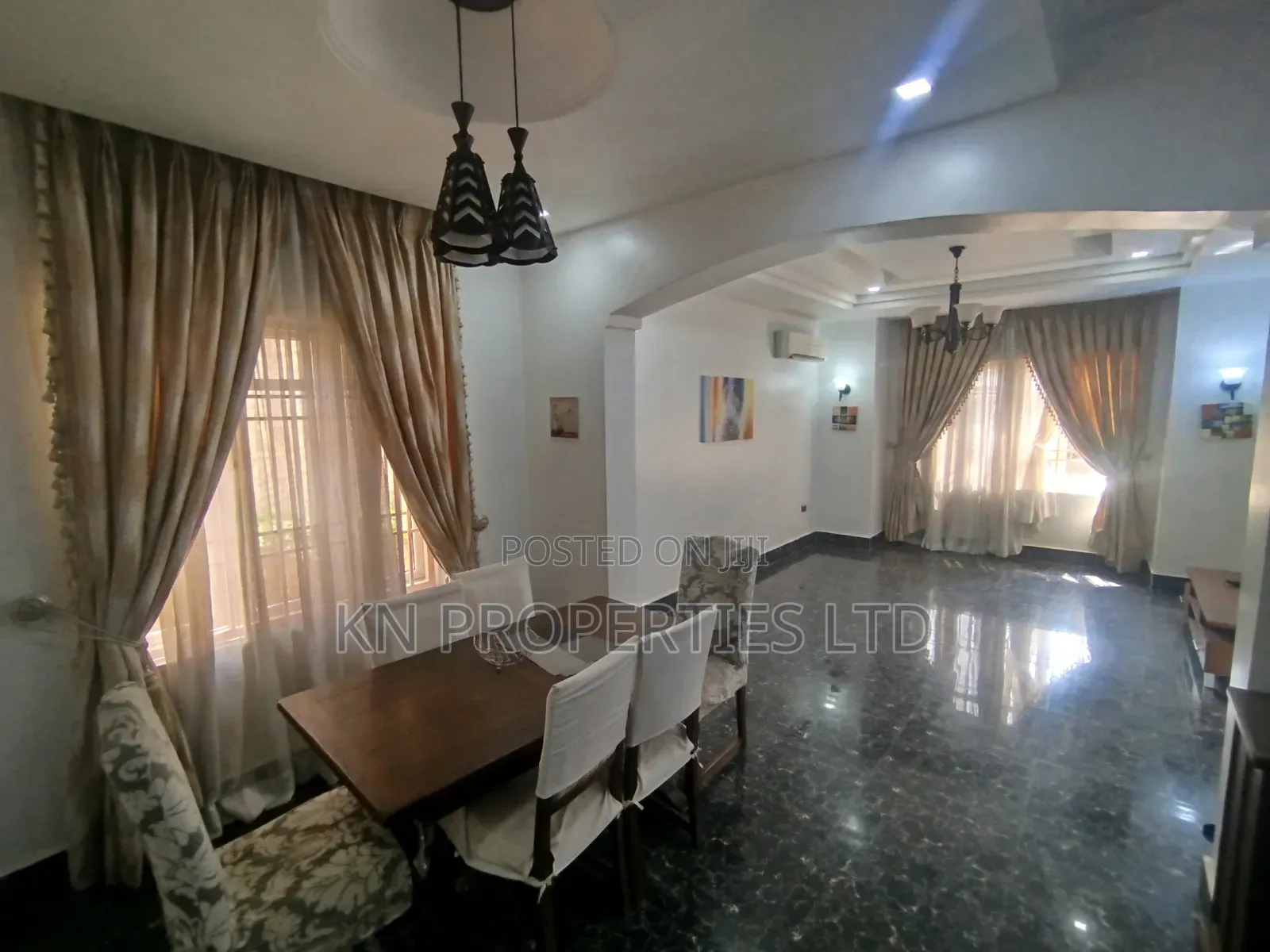 Furnished 4bdrm Duplex in Gusape Main, Guzape District for rent