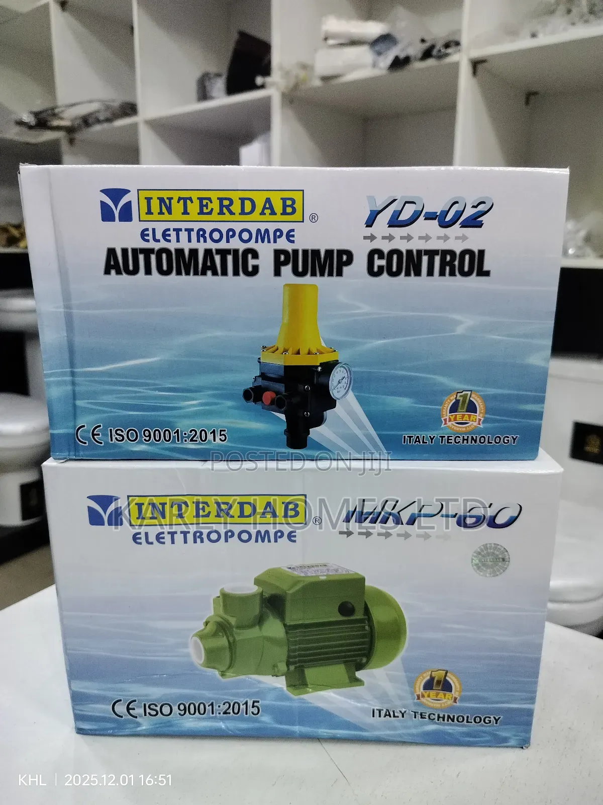 Interdab 0.5hp Surface Pressure Pump With Gauge (100% Copper Coil)