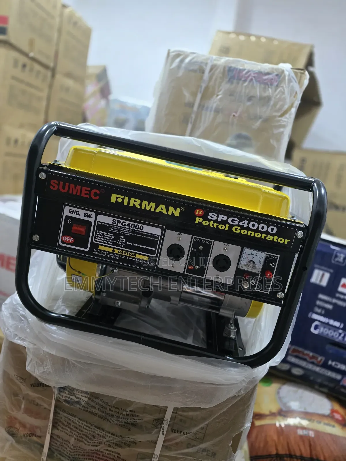 (4.0kva)Sumec Firman Petrol Generator Model Spg4000m 100% Copper Coil