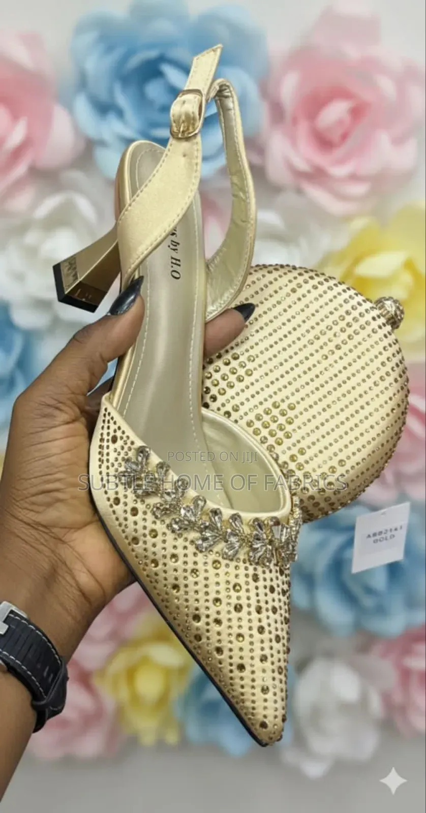 Elegant Matching Shoe Bag Set – Perfect for Parties, Weddings Owanbe