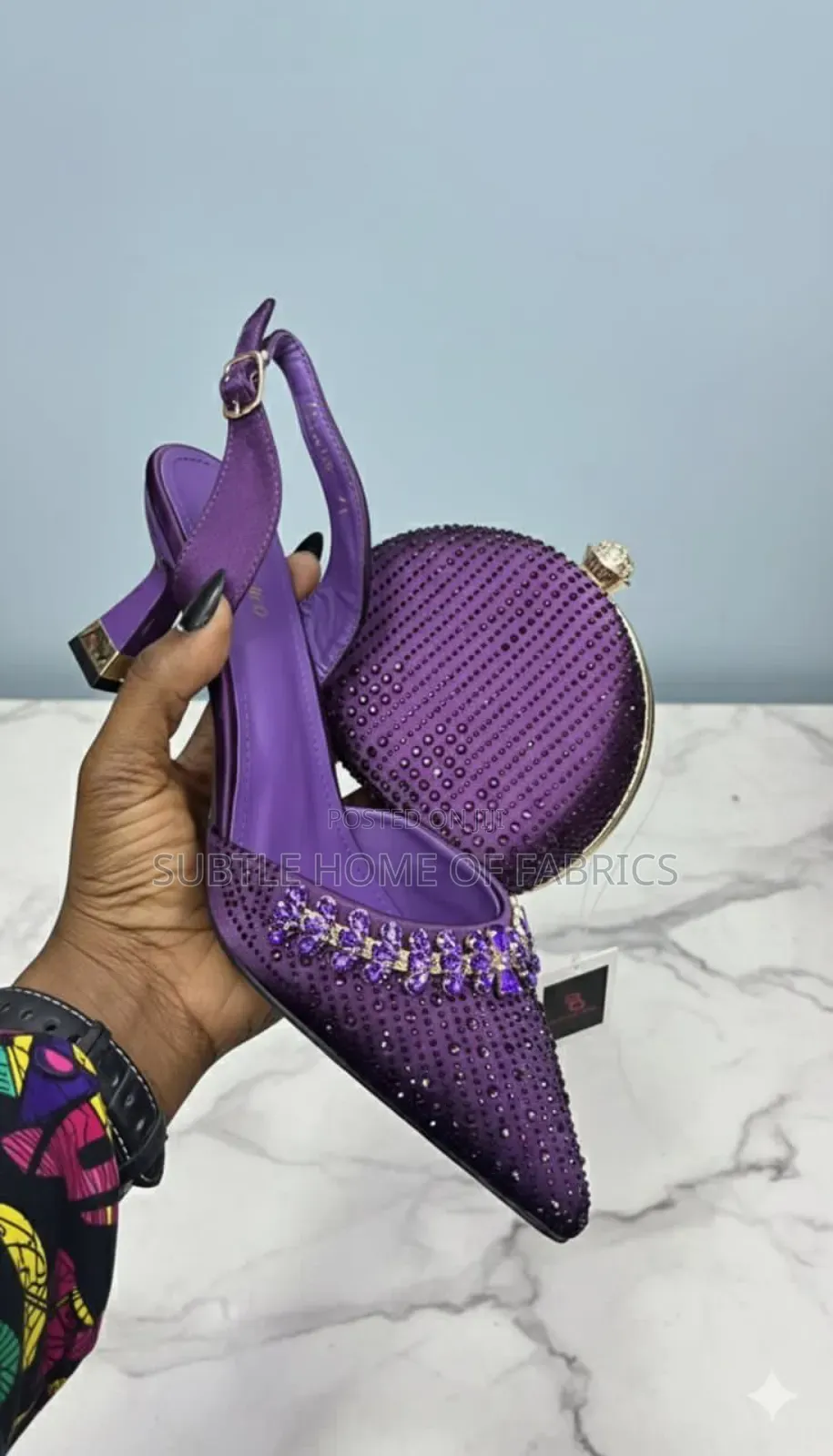 Elegant Matching Shoe Bag Set – Perfect for Parties, Weddings Owanbe