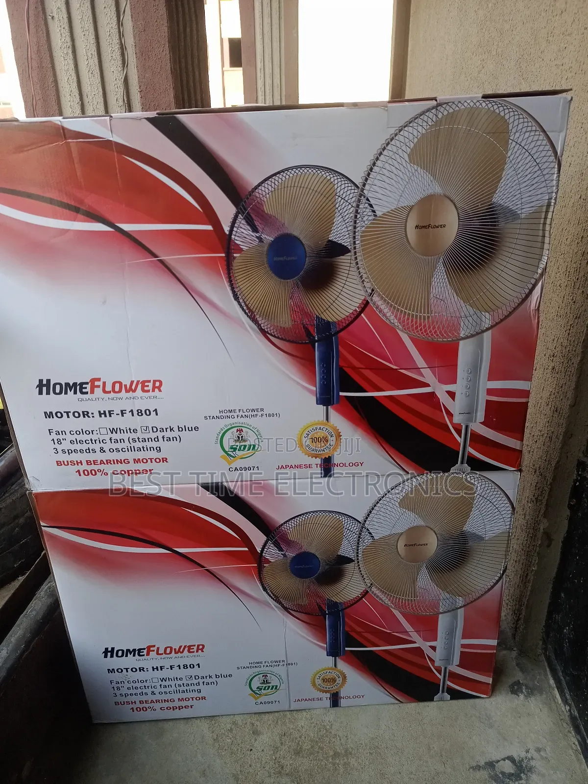 18" Home Flower Electrical Stand Fan