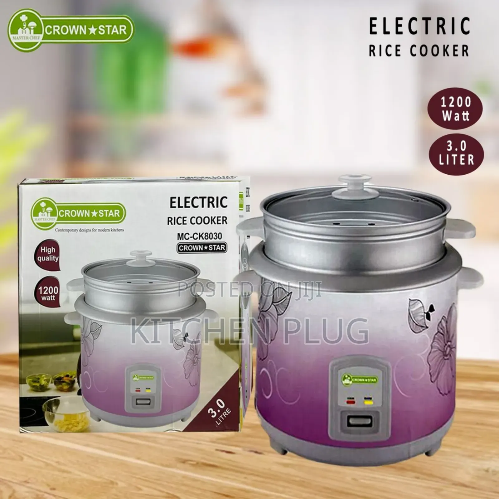 Electric Rice Cooker-3liters